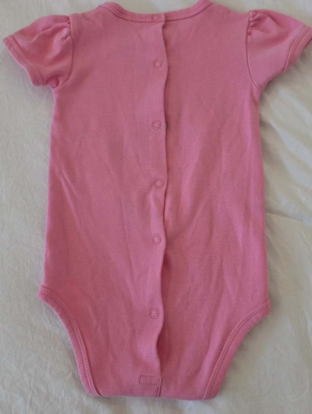 Blanke Boutique Pink Onesie W/ Chocolate Lab Puppy Monogrammed With ADALYN